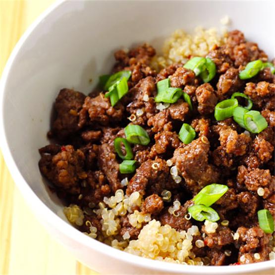 15-Minute Korean Beef and Quinoa Bowl