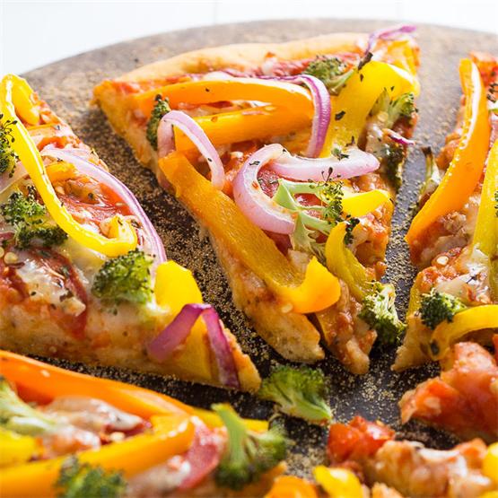 Veggie Rainbow Pizza