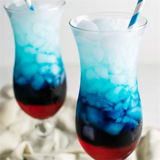 Red, White, and Blue Vodka Lemonade Slush