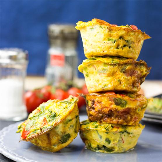 Low Carb Egg Breakfast Muffins (25 Minutes, Vegetarian)