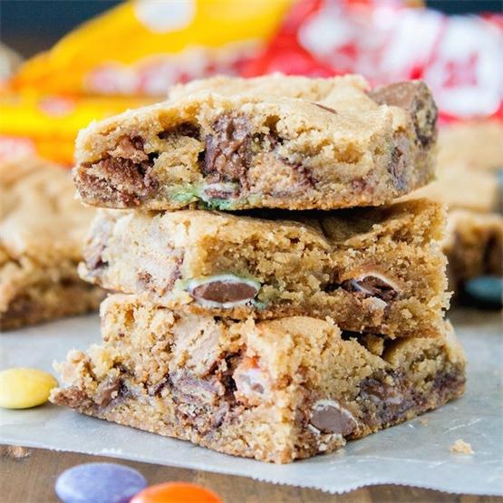 Candy Bar Cookie Bars