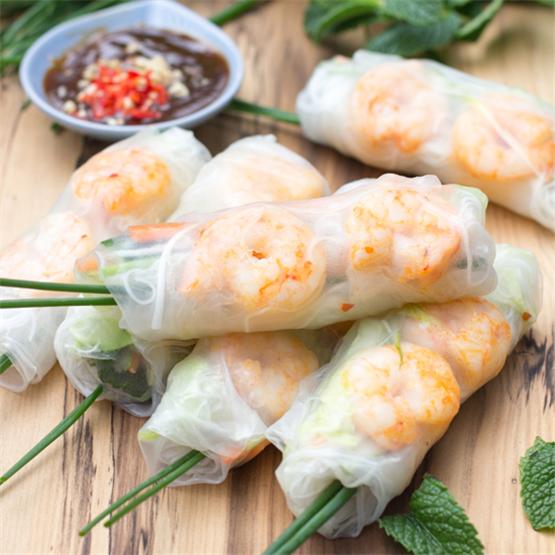 Vietnamese Prawn Rice Paper Rolls