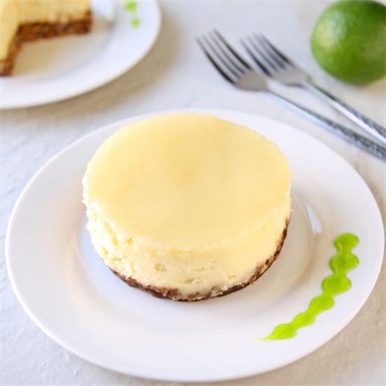 Coconut Cheesecake with Lime Glaze