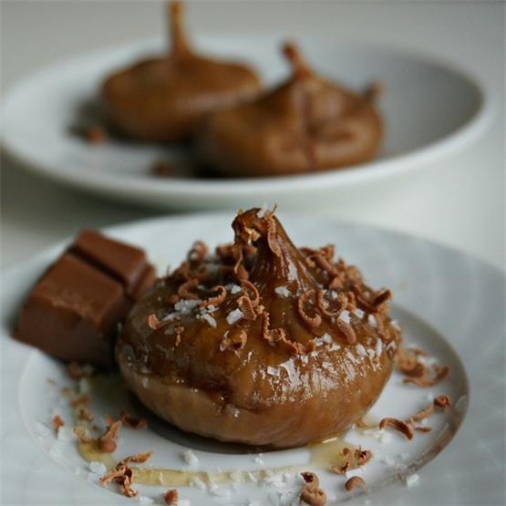 Walnut-Stuffed Figs With Coconut And Chocolate