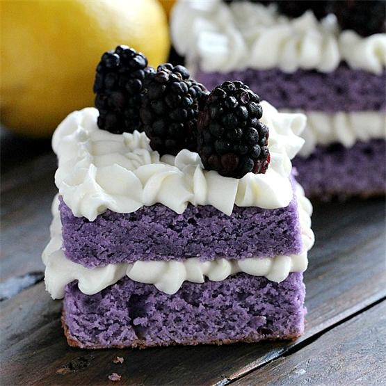 Vanilla Lemon Purple Cake