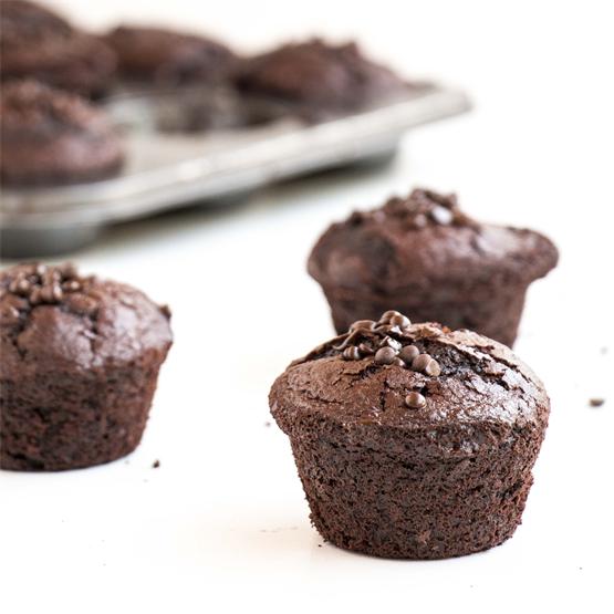 Vegan Dark Chocolate Muffins