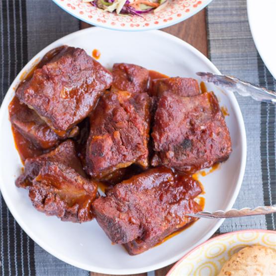 Slow Cooker BBQ Beef Short Ribs