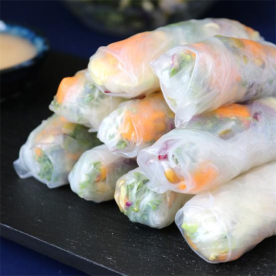 Easy Vietnamese Spring roll - Appetizer and salad in one.