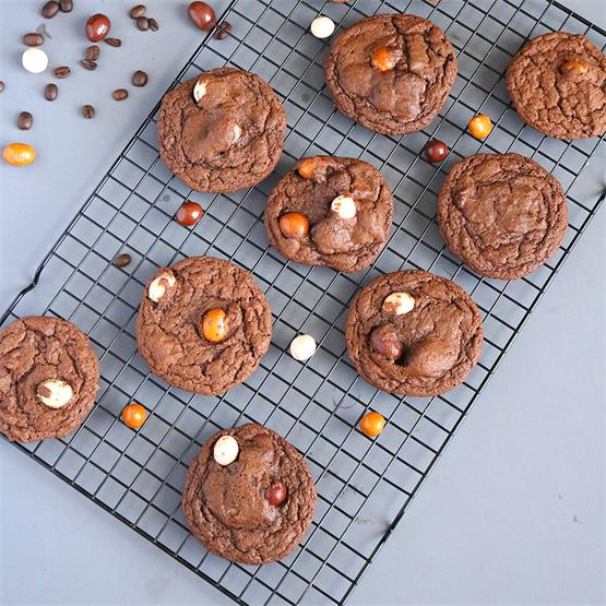Soft and Chewy Mocha Cookies rich with coffee and chocolate