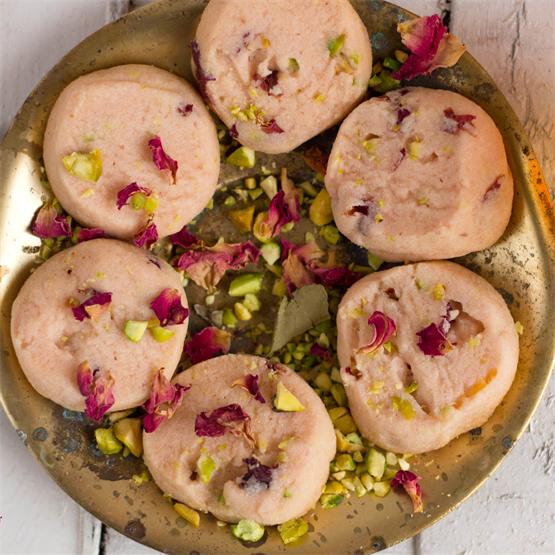 Rose and Pistachio Cookies