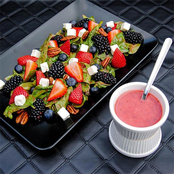 Strawberry Poppy Seed Sauce Salad.
