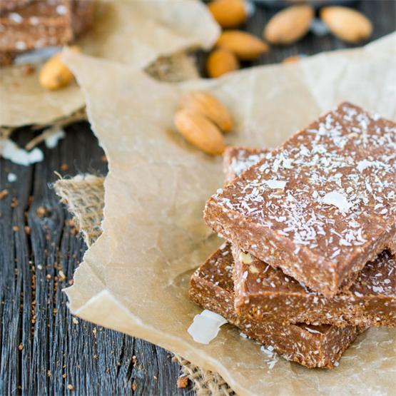 No-Bake, Vegan Chocolate Power Protein Bars