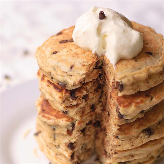 Chocolate Chip & Toasted Coconut Pancakes