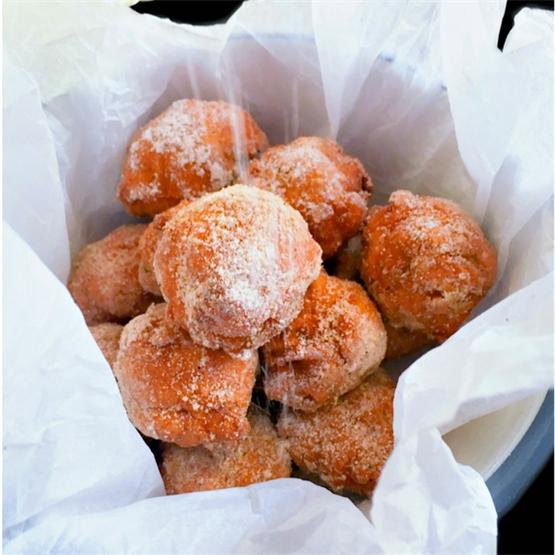 Best Apple Fritters Recipe with Chai Spice Sugar