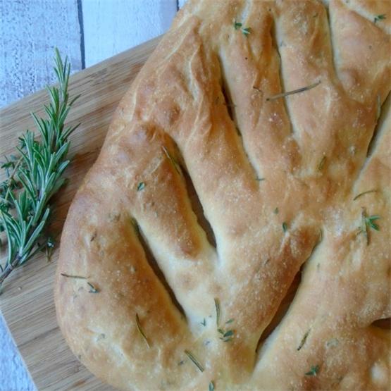 Fougasse with Rosemary & Thyme