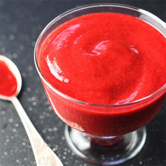 2 Ingredient Raspberry Sauce