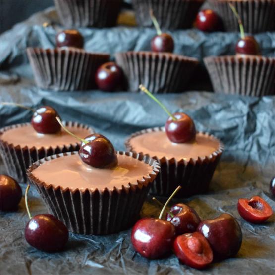 Vegan Chocolate & Cherry Cupcakes