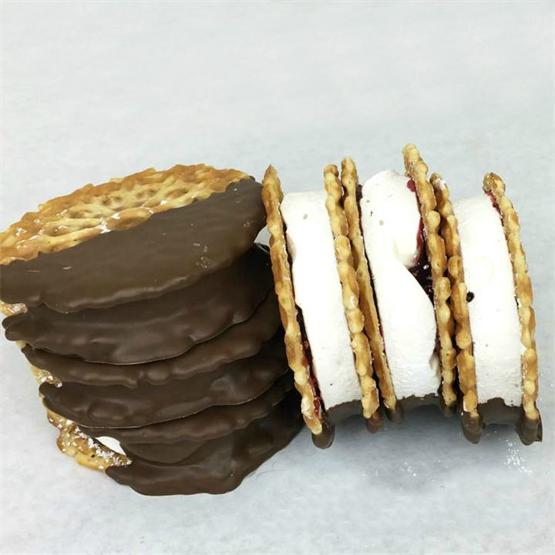 Chocolate Dipped Raspberry S’mores