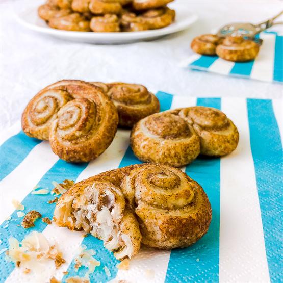 Cinnamon Sugar Puff Pastry Palmiers - Flaky, buttery yumminess!