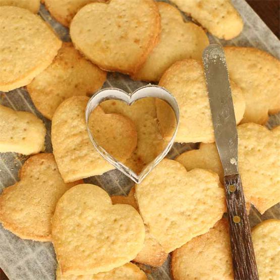 Heart Shaped Shortbread: Try these buttery, sugar-crusted, mors