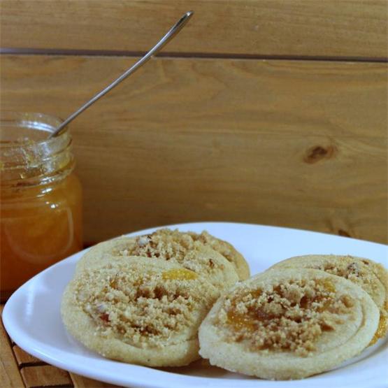 Cinnamon Peach Streusel Cookies