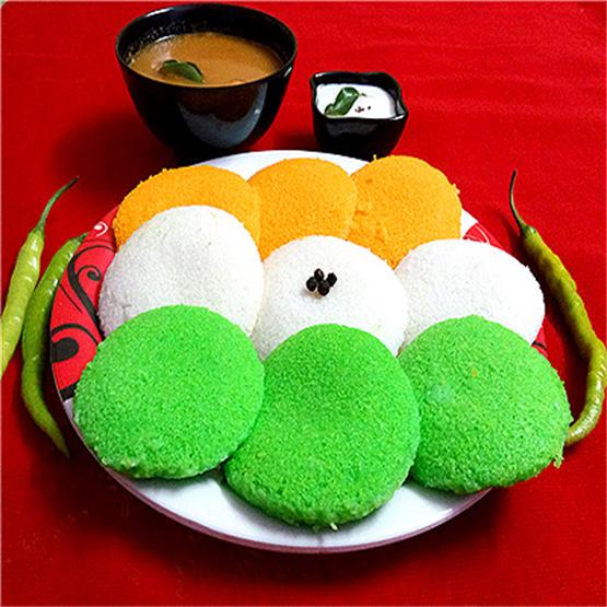 Tri Color Healthy idli is a colorful variation to the traditio