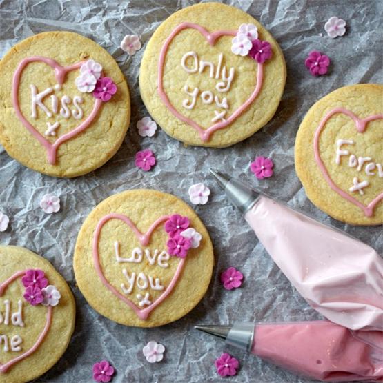 Loveheart Styled Shortbread Biscuits
