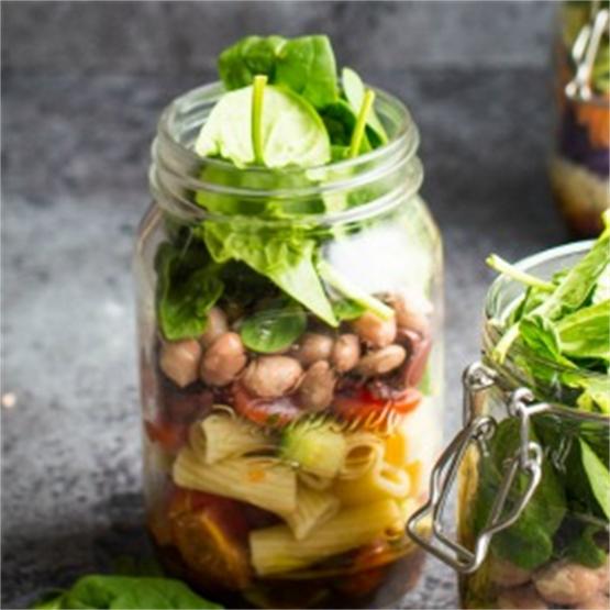 Three Quick Vegan Salad Jars