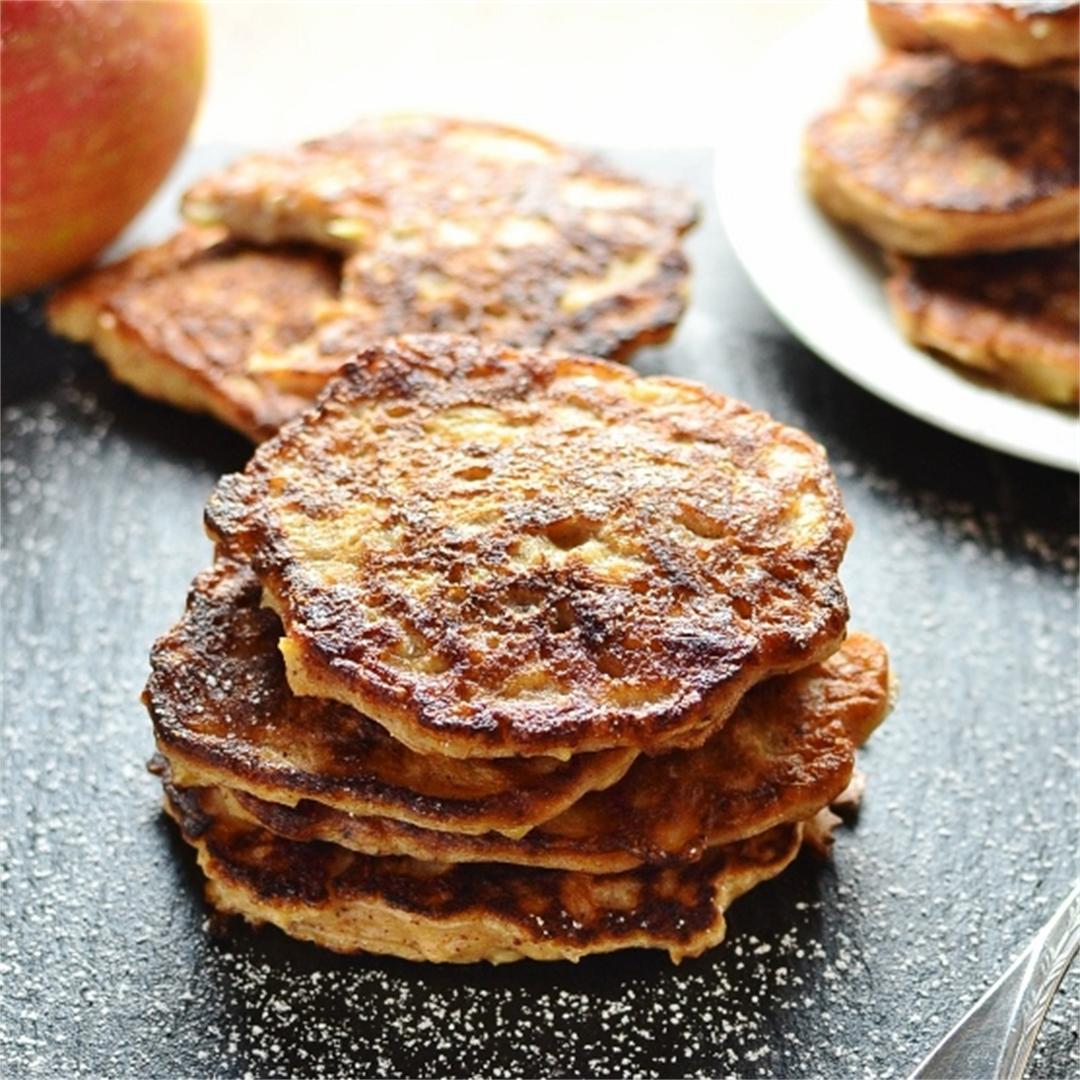Apple Pie Healthy Pancakes