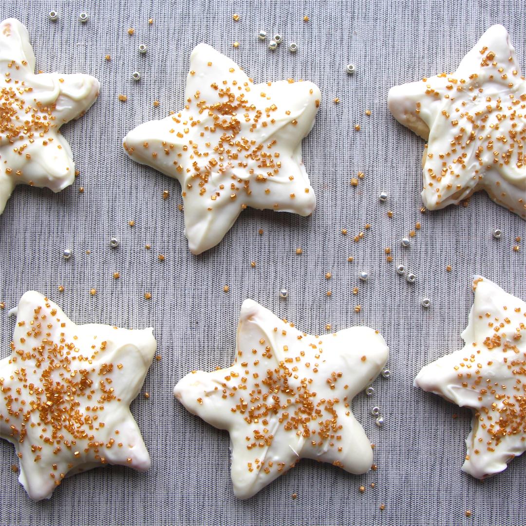 Gold Star White Chocolate Cookies