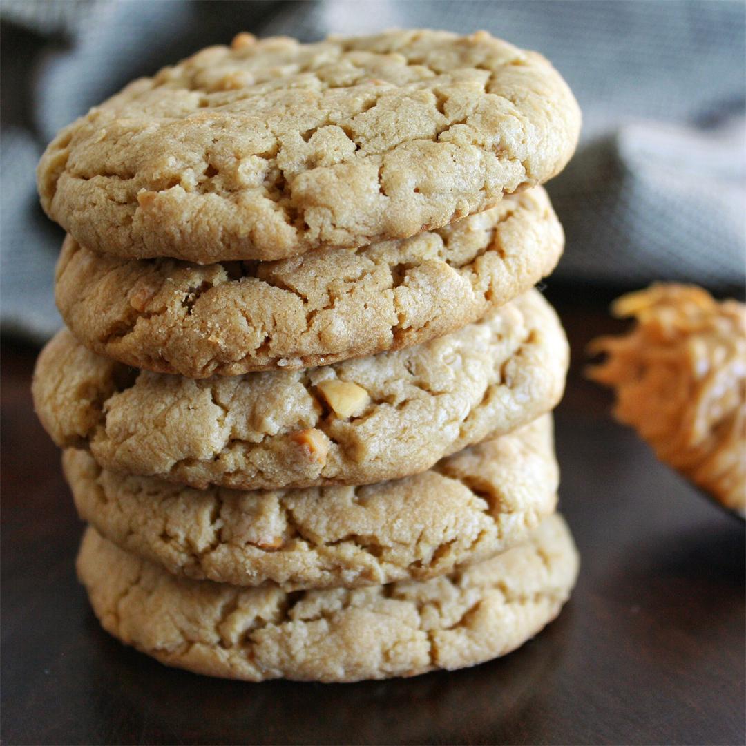 Soft & Chewy Peanut Butter Oatmeal Cookies
