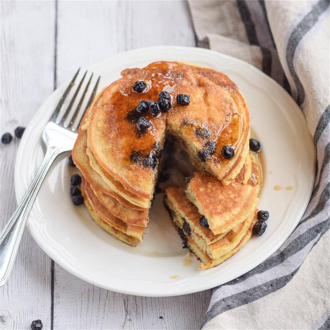Paleo Blueberry Pancakes