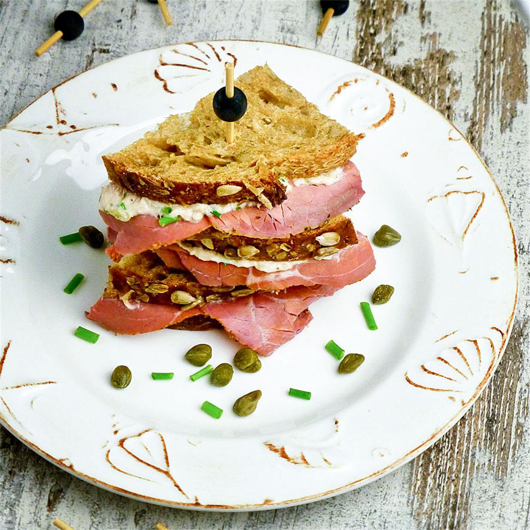 These tuna salad and pastrami sandwiches are to die for!
