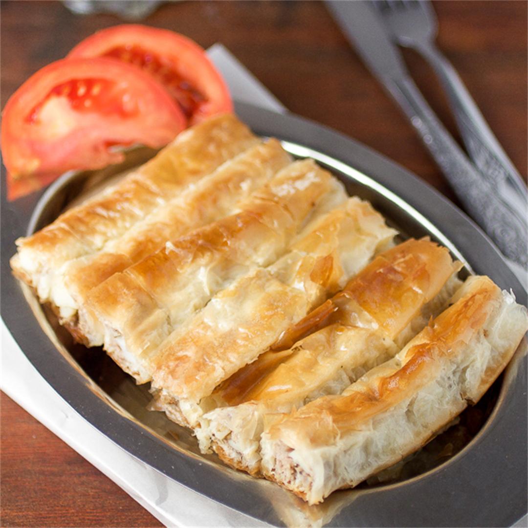 Ground Beef and Potato Pie with Phyllo