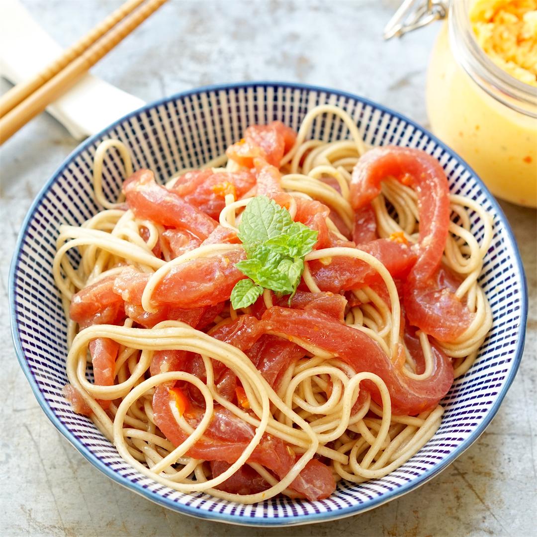Asian Raw Tuna & Soba Noodles