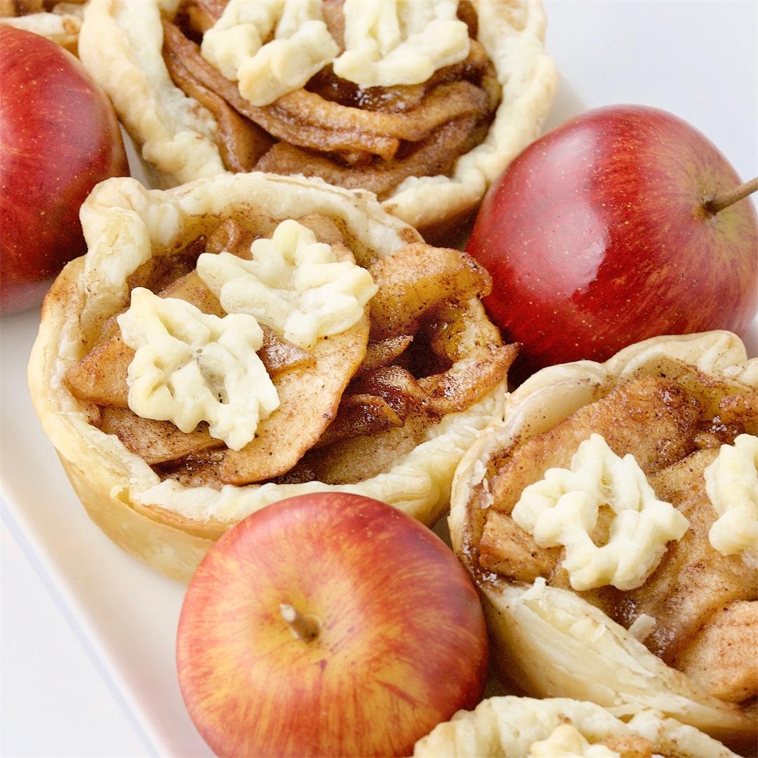 Puff Pastry Fried Apple Tarts
