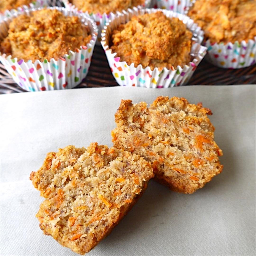 Carrot Cake Breakfast Muffins (Paleo, GF)