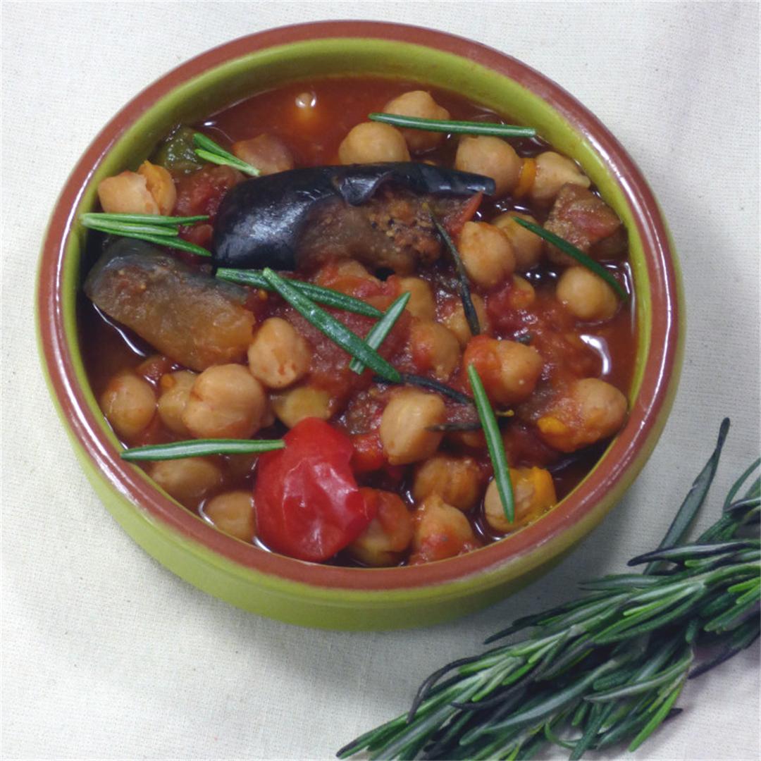 Slow Cooker Chickpeas with Paprika and Rosemary