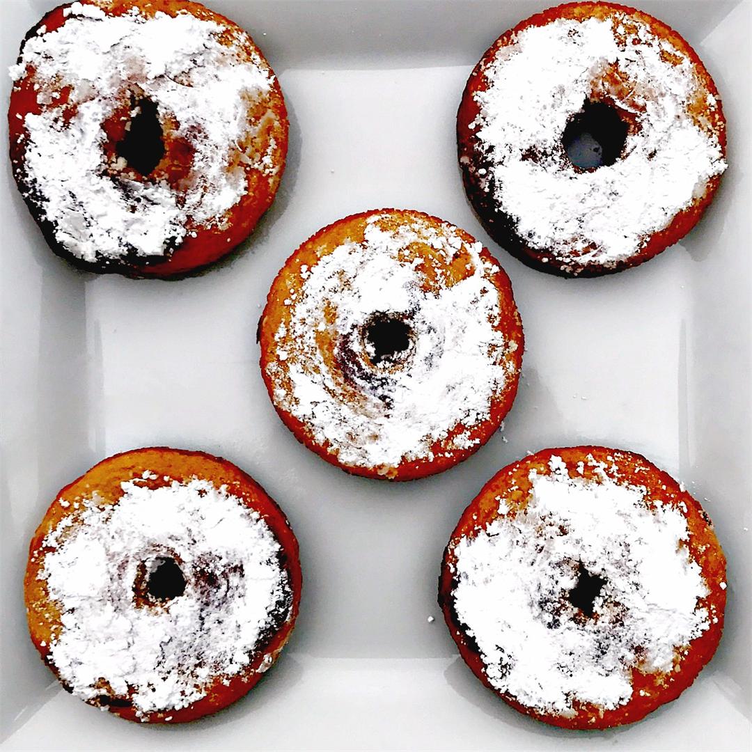 Healthy Low Carb Fried Vanilla Protein Donuts