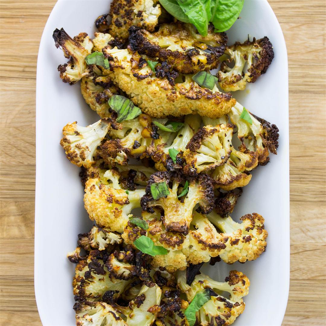 Roasted Cauliflower with Butter Sauce