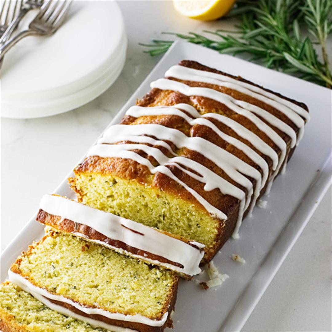 Meyer Lemon Rosemary loaf cake