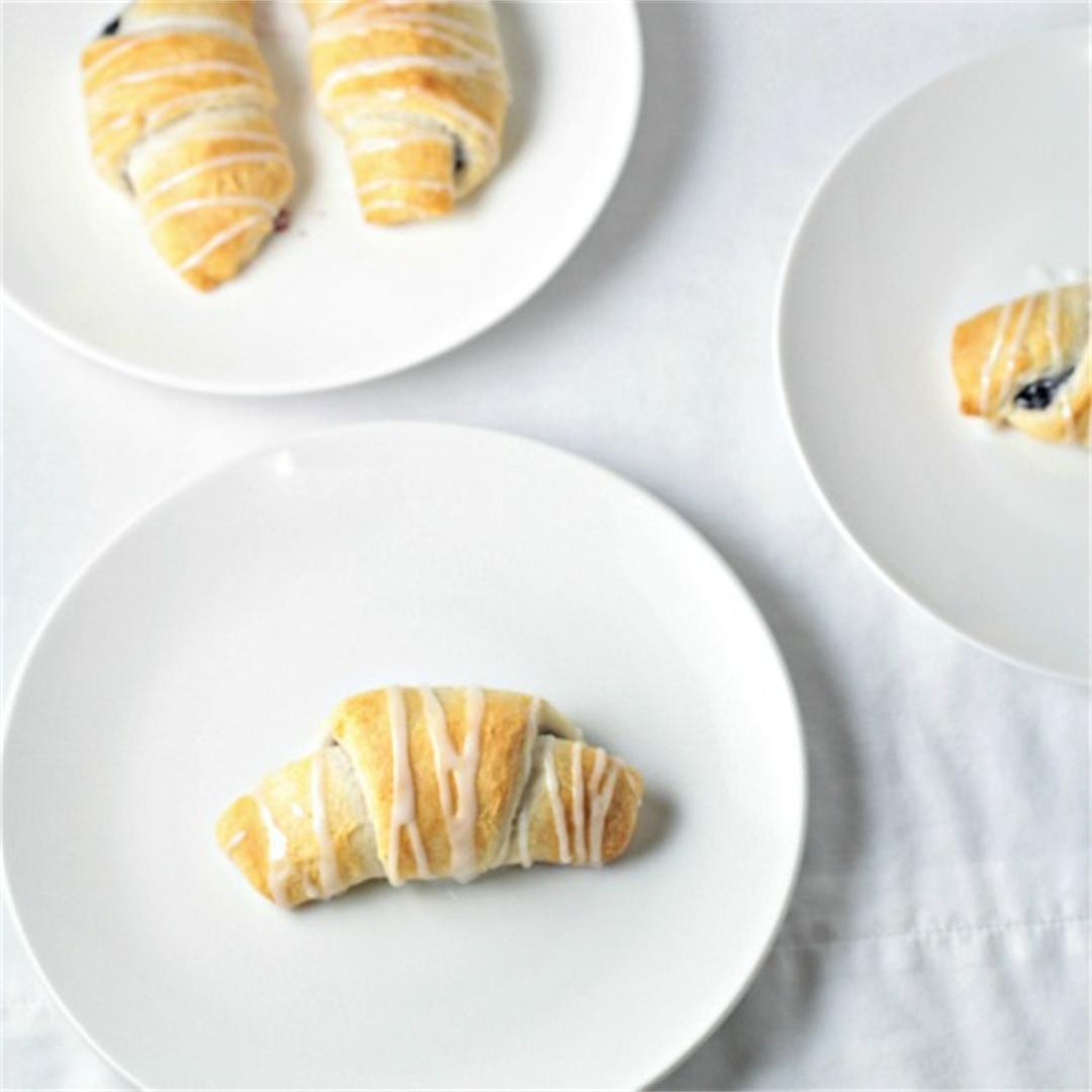 Blackberry Crescent Roll Turnovers