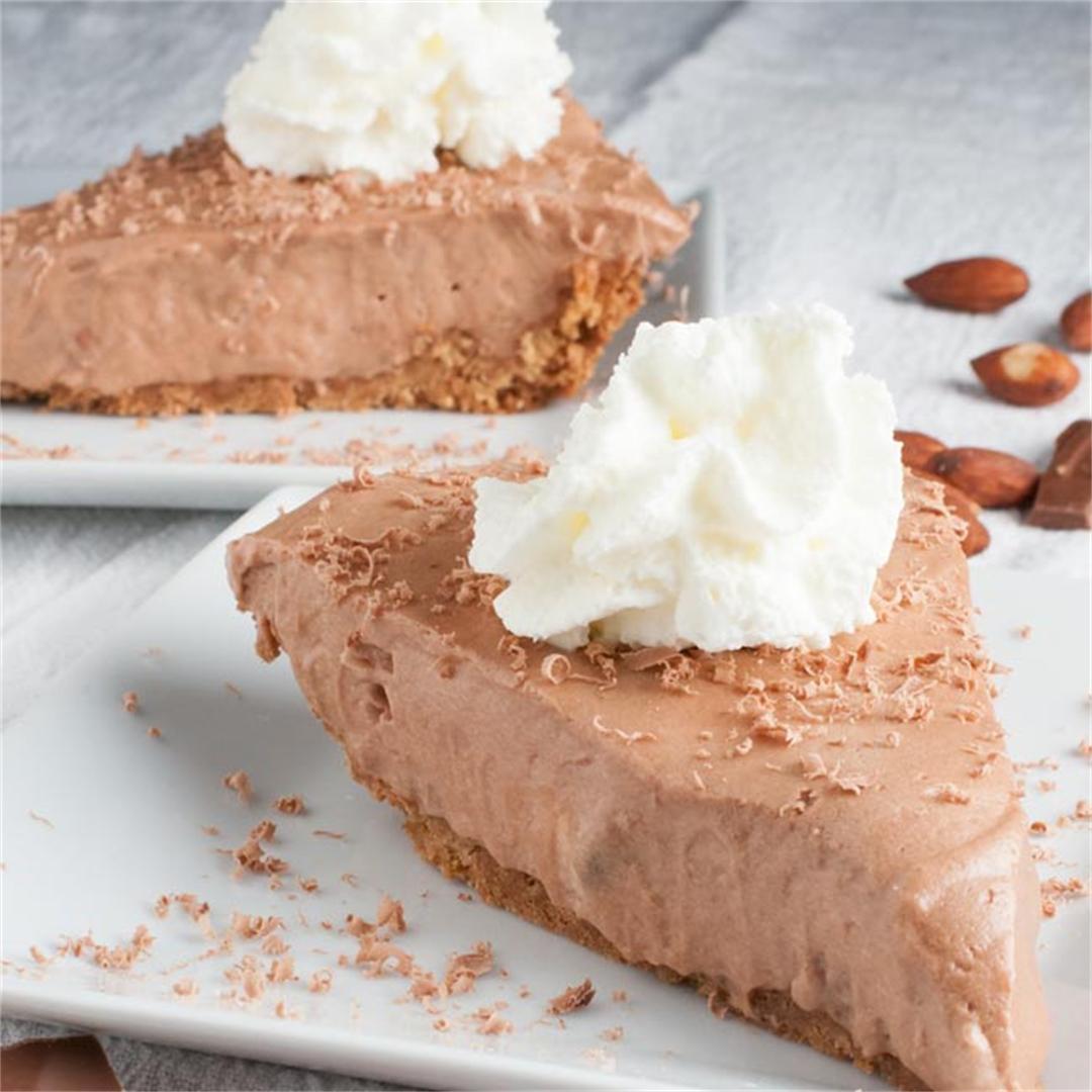 Chocolate Almond Hershey Bar Pie