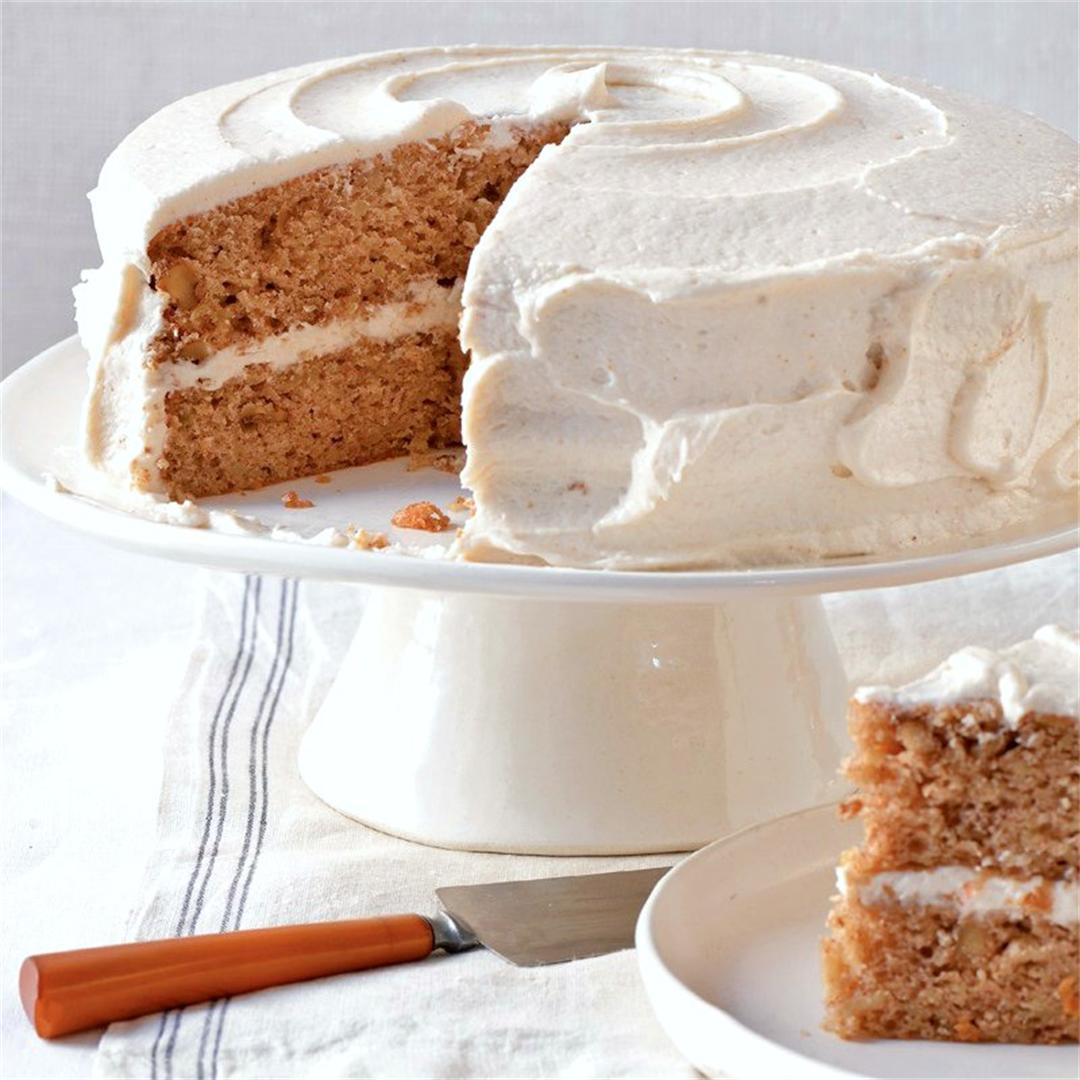 Parsnip-Ginger Layer Cake with Browned Buttercream Frosting