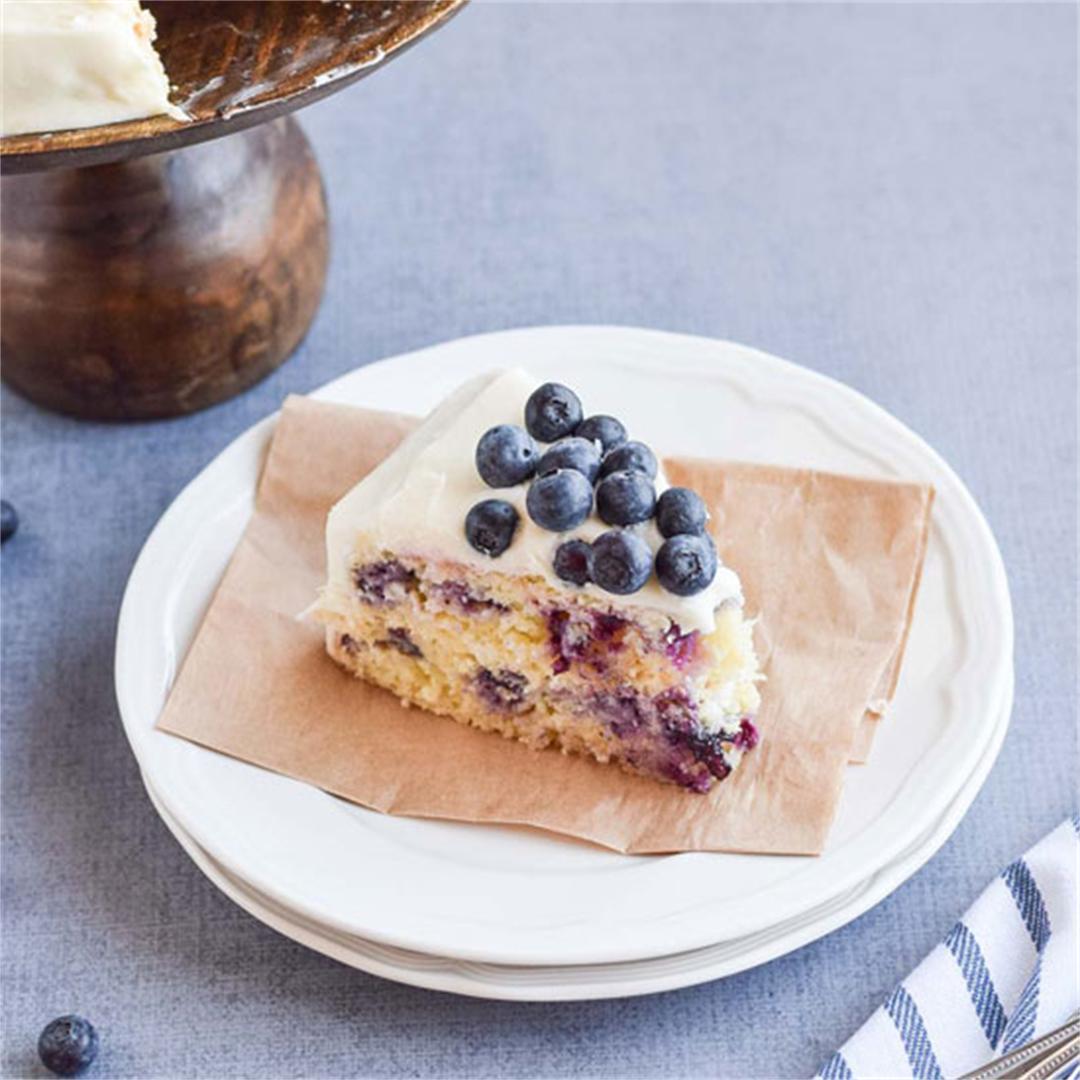 Gluten Free Blueberry Lemon Cake