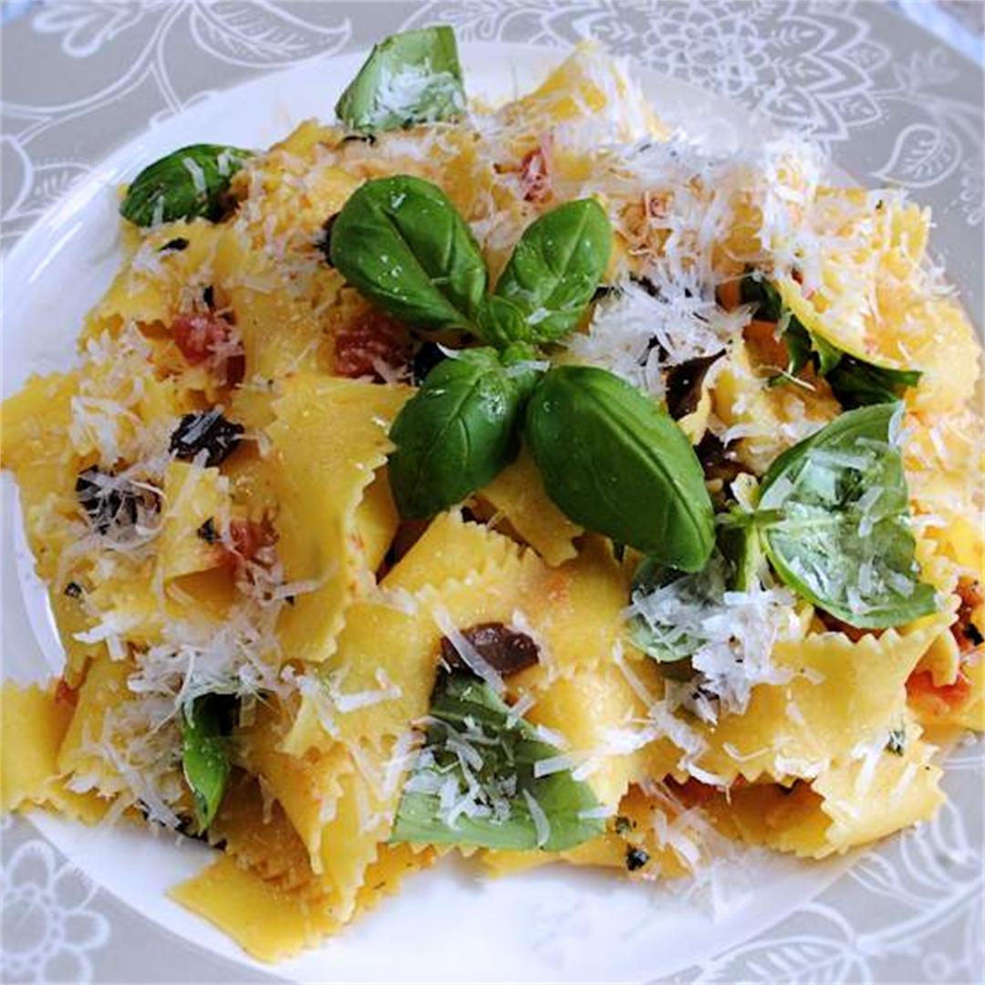 Pappardelle with fresh tomatoes