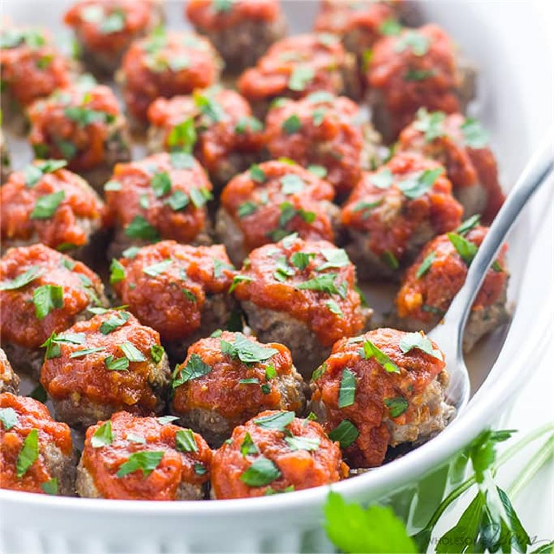 Low Carb Meatballs - Italian Style (Keto, Gluten-Free)