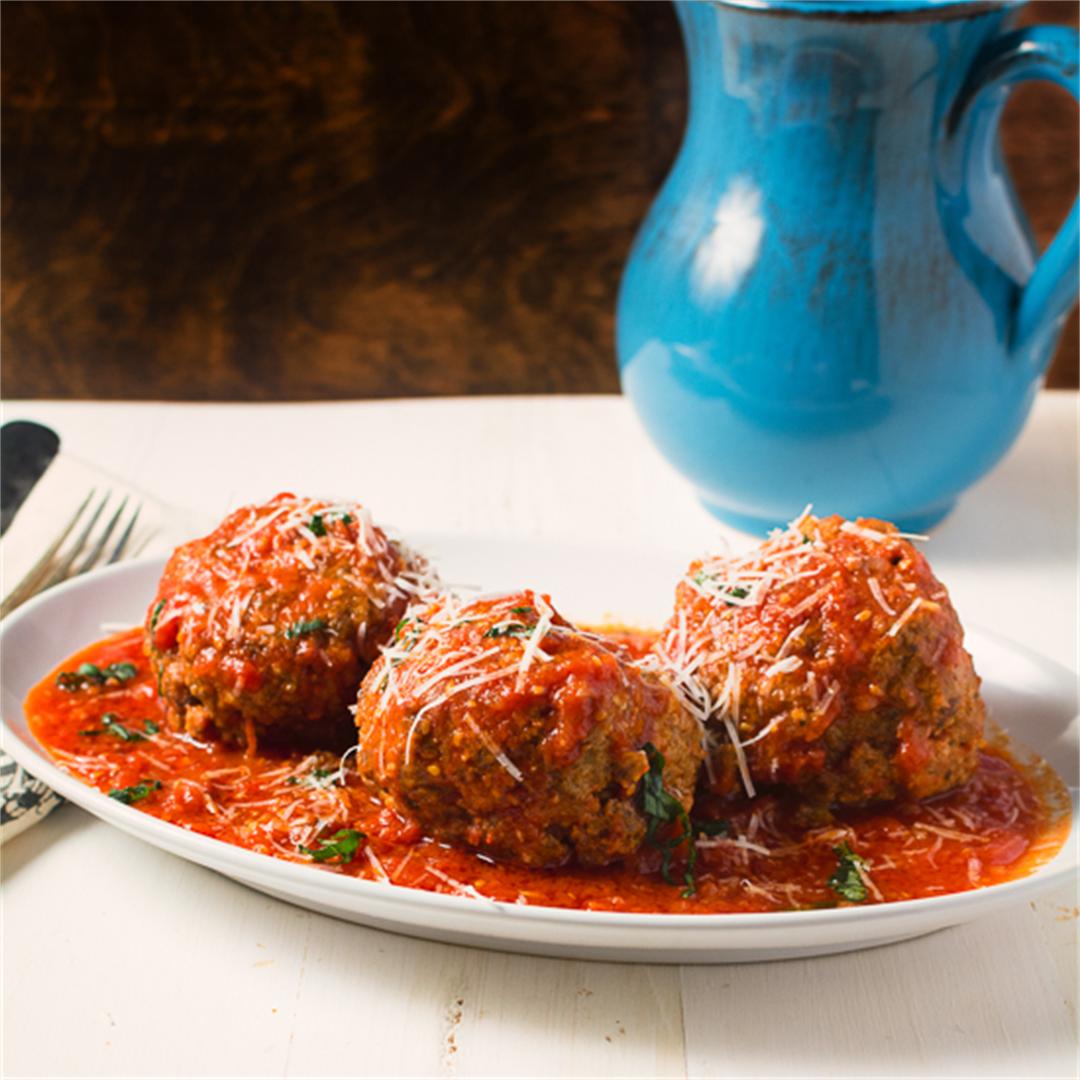 Rao's meatballs in marinara may be the best you'll ever make!
