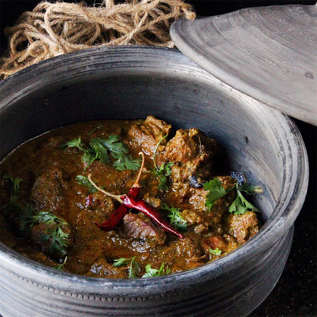 Bihary Style (Indian) Lamb Curry cooked in Mustard Oil
