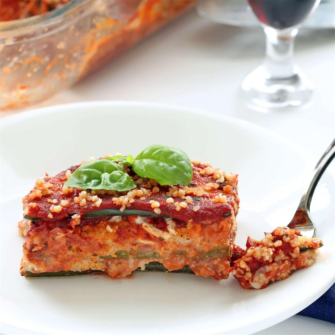 Vegan Zucchini Lasagna (GF, Soy Free)